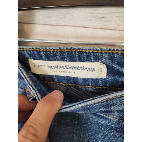 PILCRO & THE LETTERPRESS HIGH RISE SKINNY MID WASH JEANS, SZ 31 - Picture 6 of 14